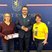 Zwyciężczyni licytacji WOŚP w starostwie. Wyjątkowe spotkanie